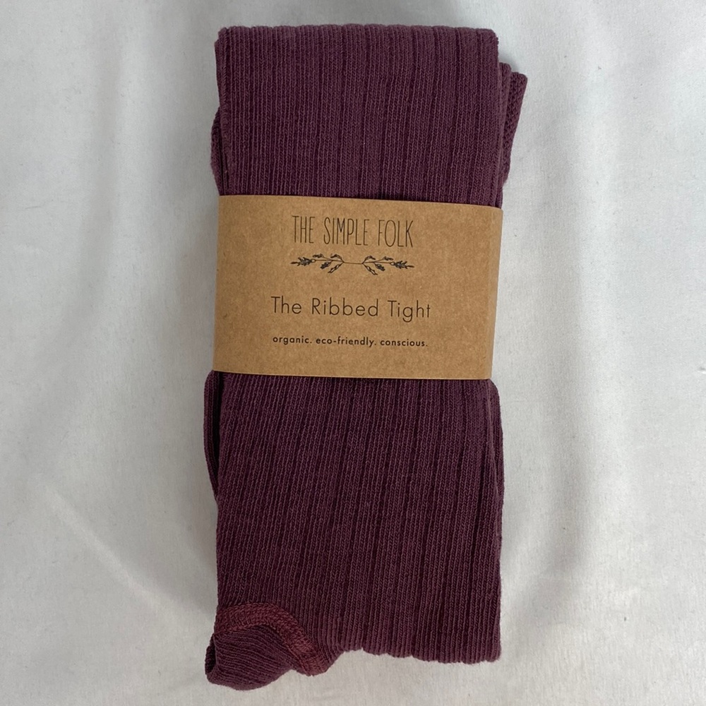 The Simple Folk The Ribbed Tight in Huckleberry 4-7 years new